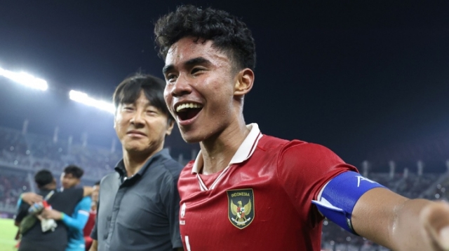 U20 Indonesia vui mừng sau khi đánh bại ĐTVN